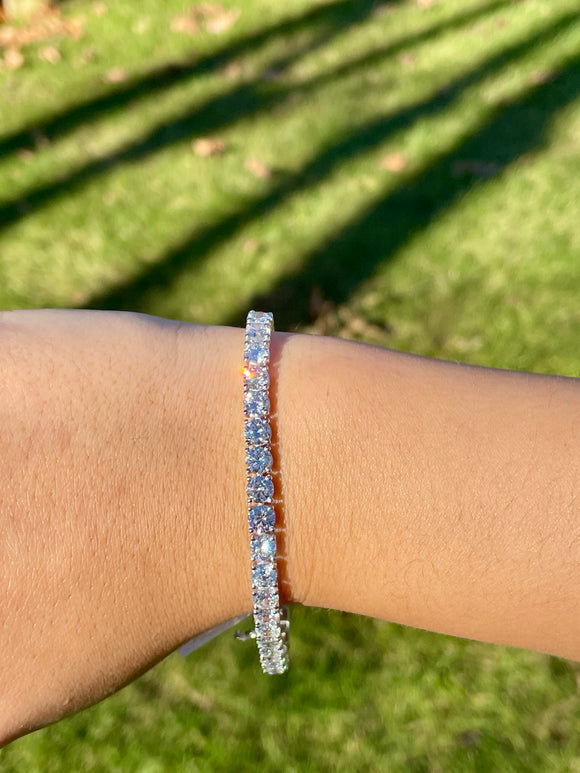 14K Lab 14.43ct EF VVS VS Tennis Bracelet 7inches