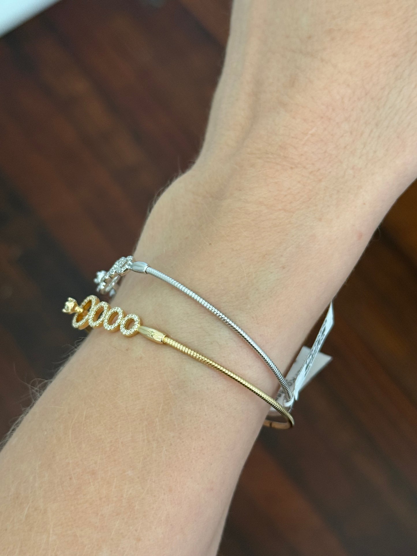 Lab diamond flex bracelets