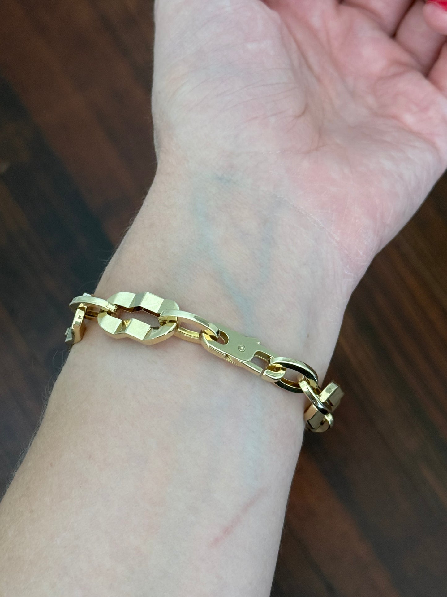 13.4g yellow gold chain bracelet
