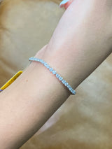 2.00CT Lab-Grown Diamond Sterling Silver 7 inches Tennis Bracelet