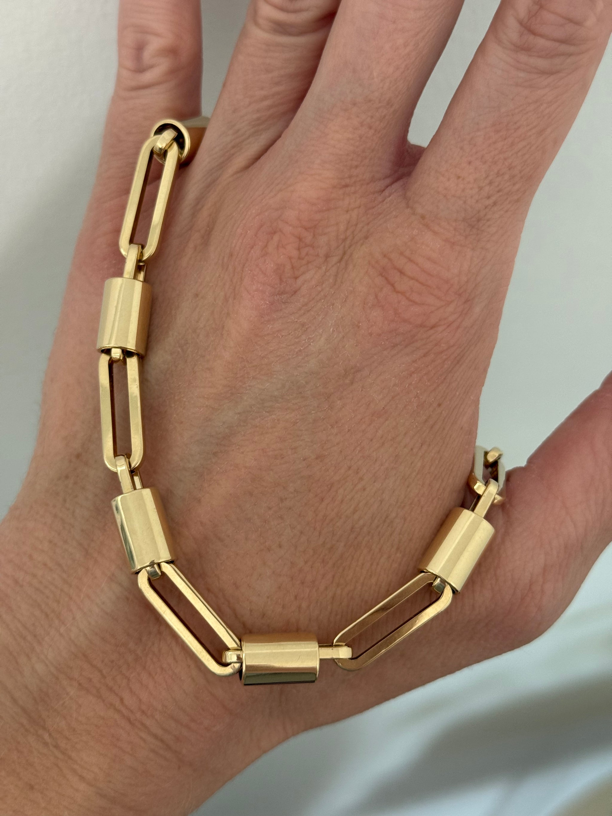 25.9g yellow gold chain necklace