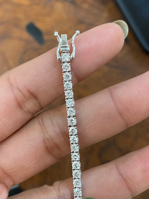 4.14 CT Lab 6 inches Tennis Bracelet