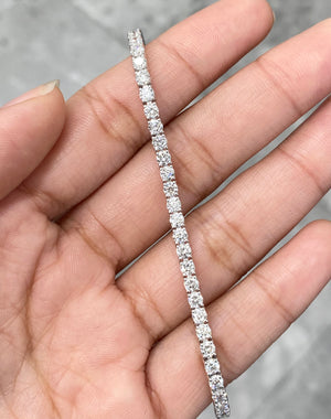 14k 5.42 CT Lab 7 Inches Tennis Bracelet
