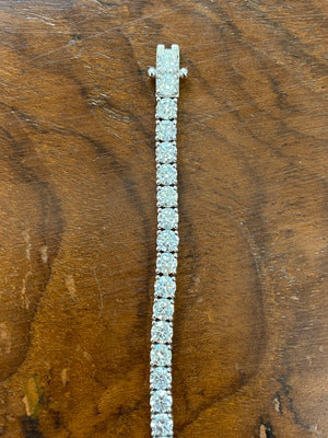 6.31 CT LAB 6.75 INCHES TENNIS BRACELET