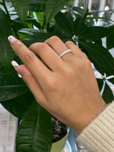 0.50 CT Lab-Grown Diamond Sterling Silver Ring