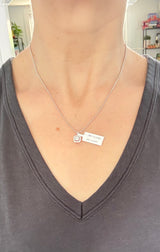 White gold diamond pendant