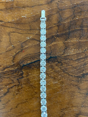 6.34 CT Lab 7 Inches Tennis Bracelet