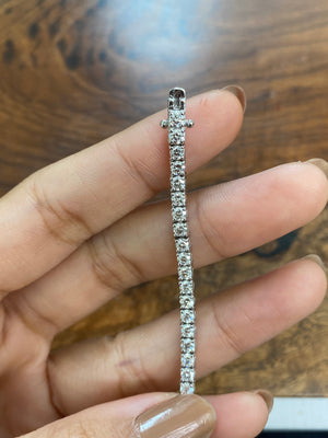 4.05 CT Lab 6.5 inches Tennis Bracelet