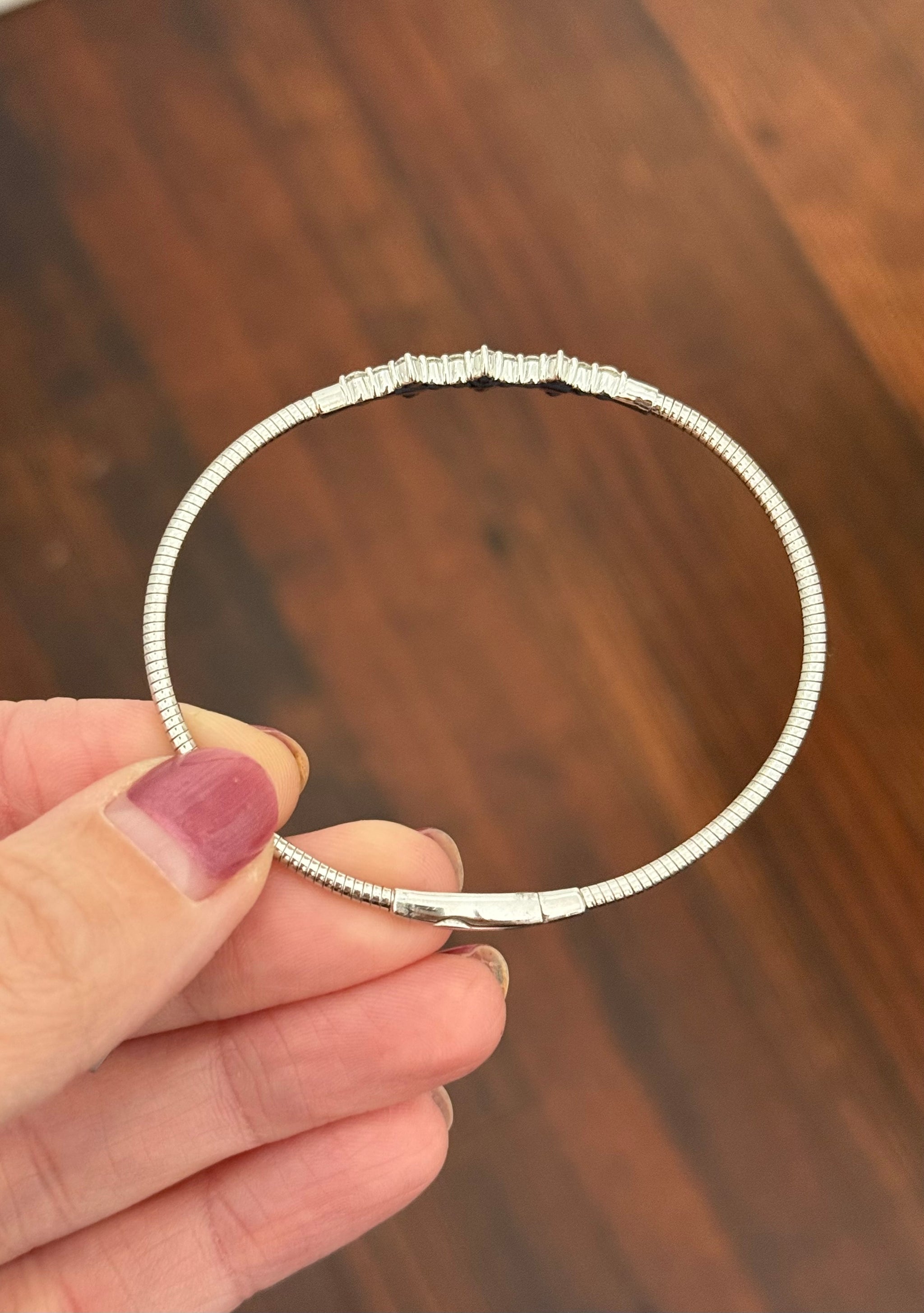 Lab diamond flex bracelets