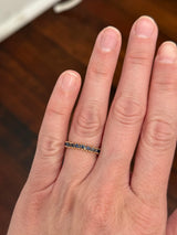 Yellow gold sapphire band