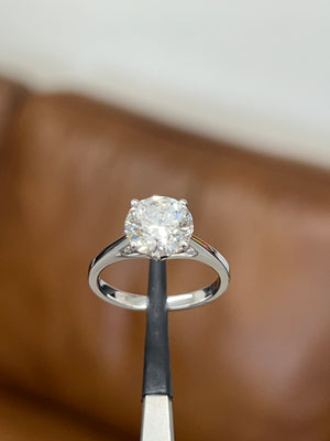 2.73CT ROUND CUT LAB ENGAGEMENT RING