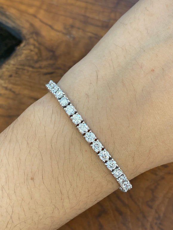 7.0 CT Lab 6.5 Inches Tennis Bracelet