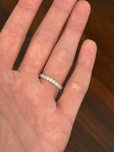 White gold 1.49ct lab diamond eternity band