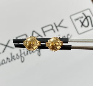 2.08 CT LAB Yellow Gold Studs