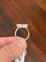 White gold east west set 3.01ct marquise lab diamond ring