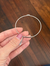 Lab diamond flex bracelets