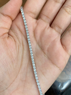 3.4 CT Lab 7 inches Tennis Bracelet