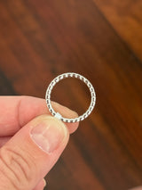 White gold 2.43ct emerald cut lab diamond eternity band