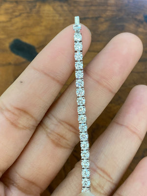 5.38 CT Lab 7 Inches Tennis Bracelet