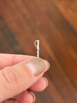 0.59ct lab diamond cross pendant in white gold