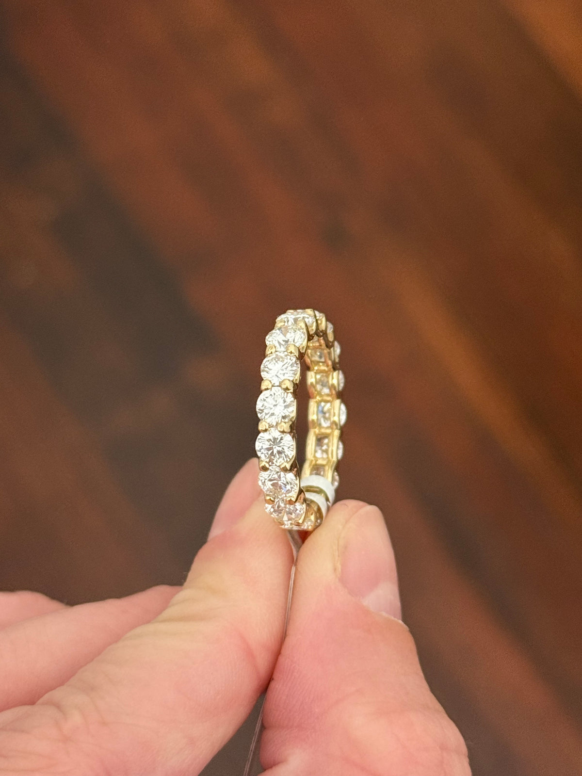 IGI certified 4.3ct lab diamond eternity band