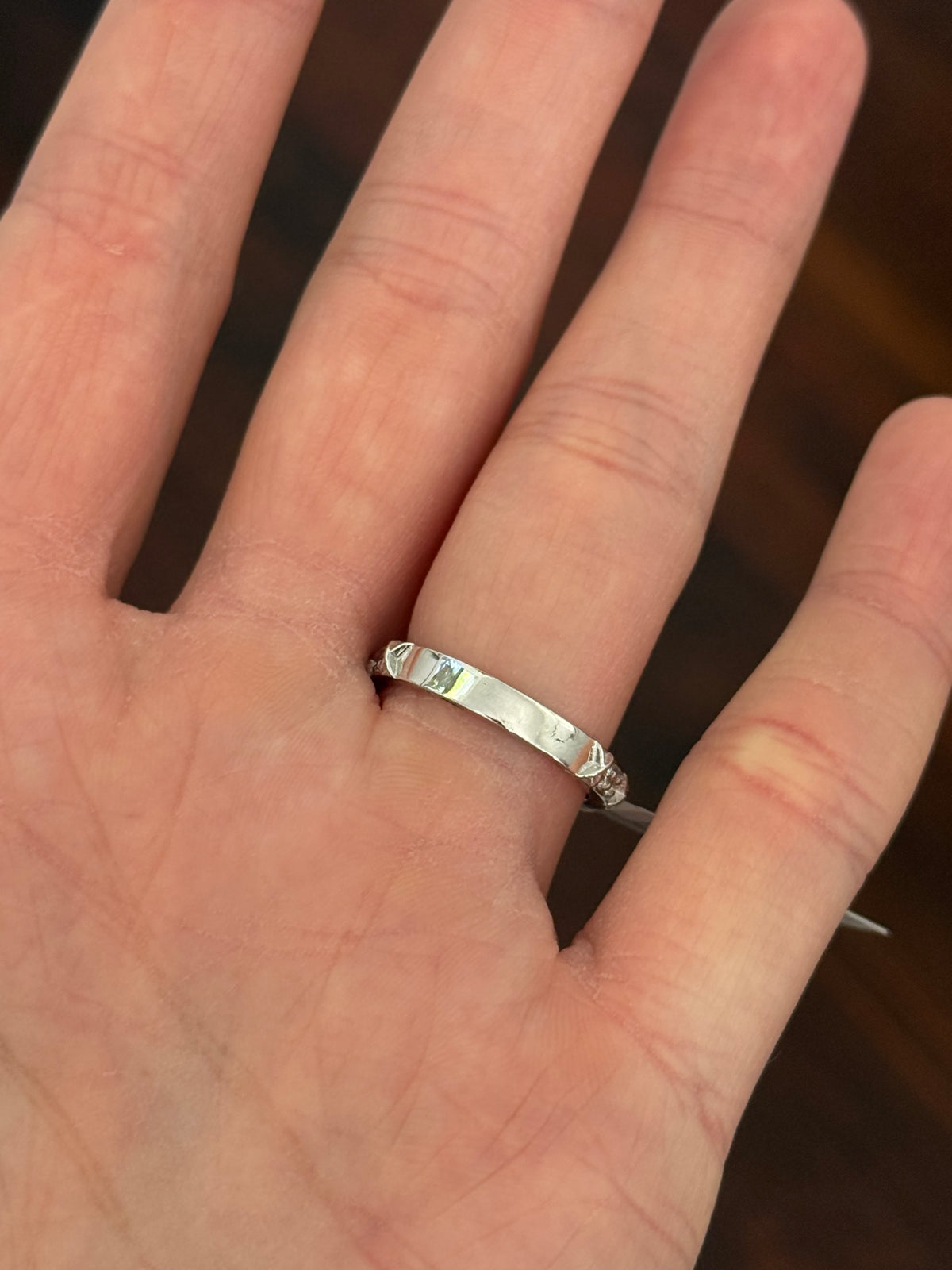 White gold marquise and round lab diamond ring. Center stone is 1ct and approximately 12x4.6mm
