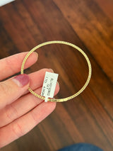 Yellow gold 1.7ct natural diamond flex bracelet