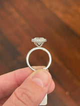 IGI certified lab diamond ring. Center stone is 3.74cts