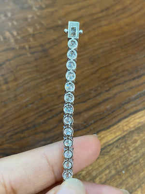 9.58 CT LAB 7 INCHES TENNIS BRACELET