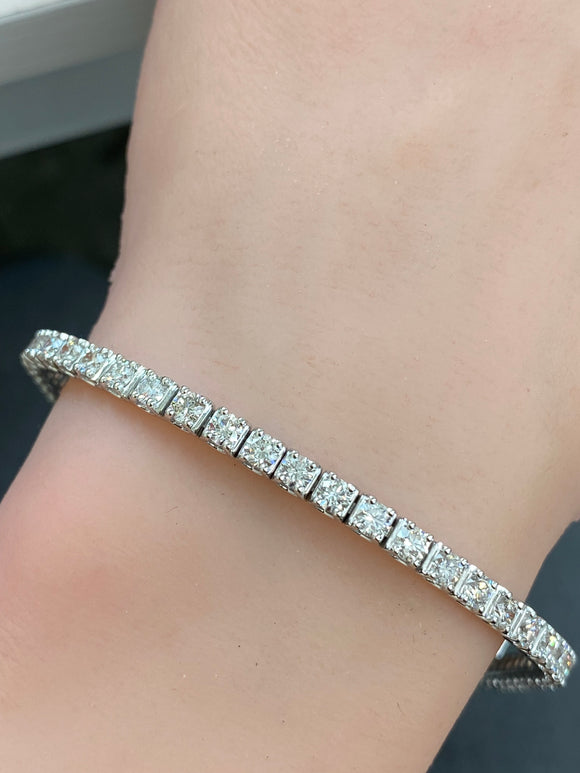 5.60 CT LAB 7 INCHES TENNIS BRACELET