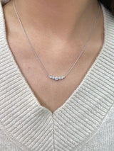 1 ct Lab-Grown Diamond Sterling Silver Necklace