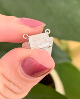 White gold IGI certified 2.1ct radiant lab diamond pendant
