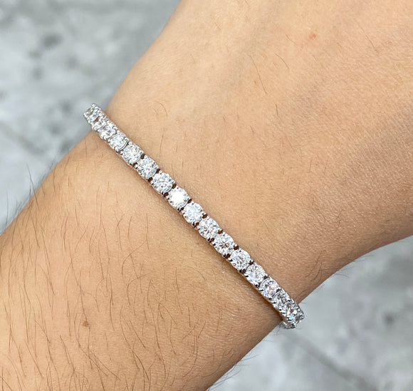 5.71 CT Lab 6.75 Inches Tennis Bracelet