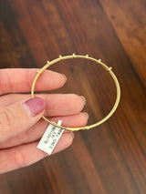 Yellow gold 0.29ct natural diamond flex bracelet