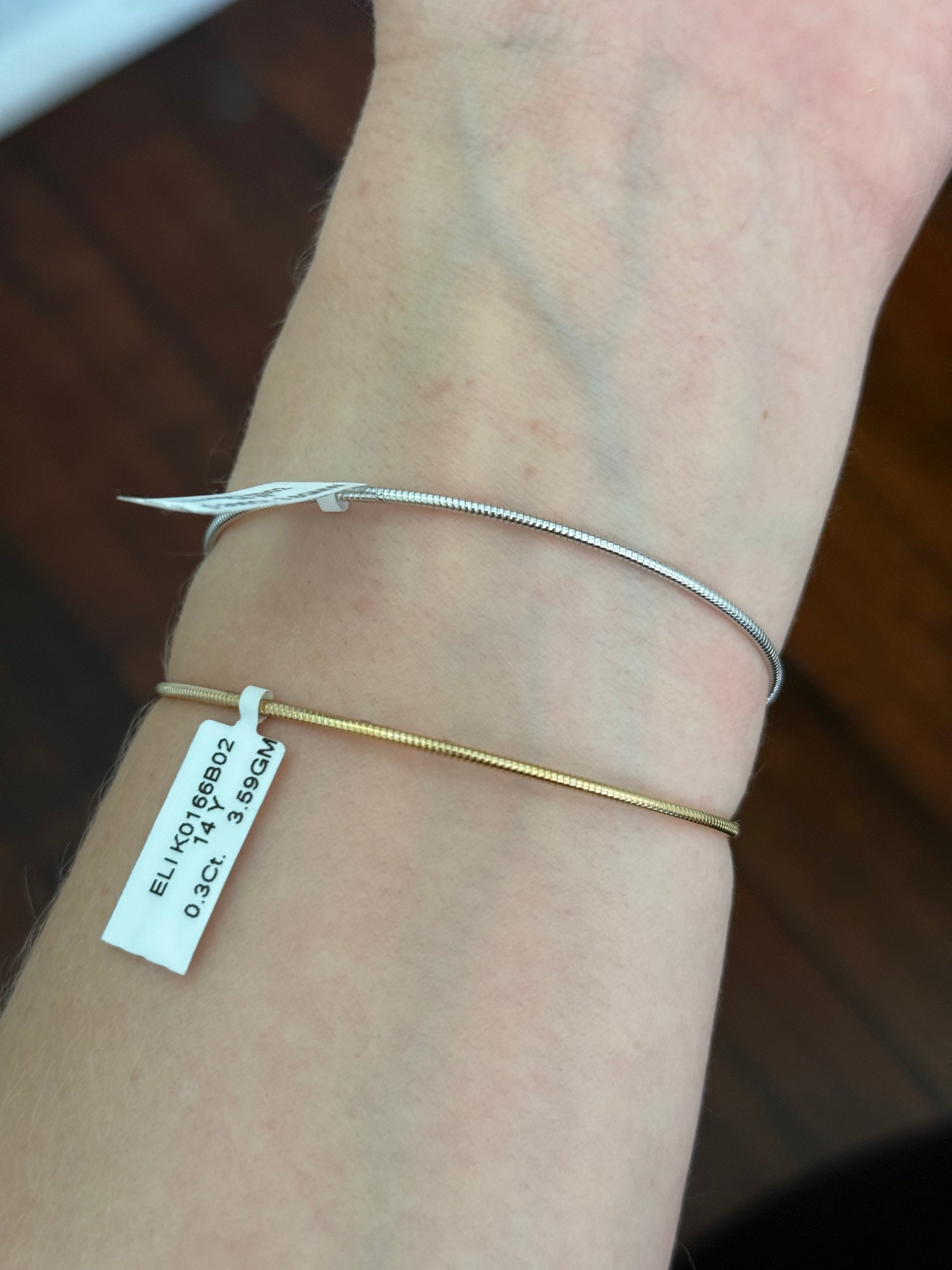 Lab diamond flex bracelets