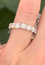 IGI certified 4.76ct lab diamond eternity band