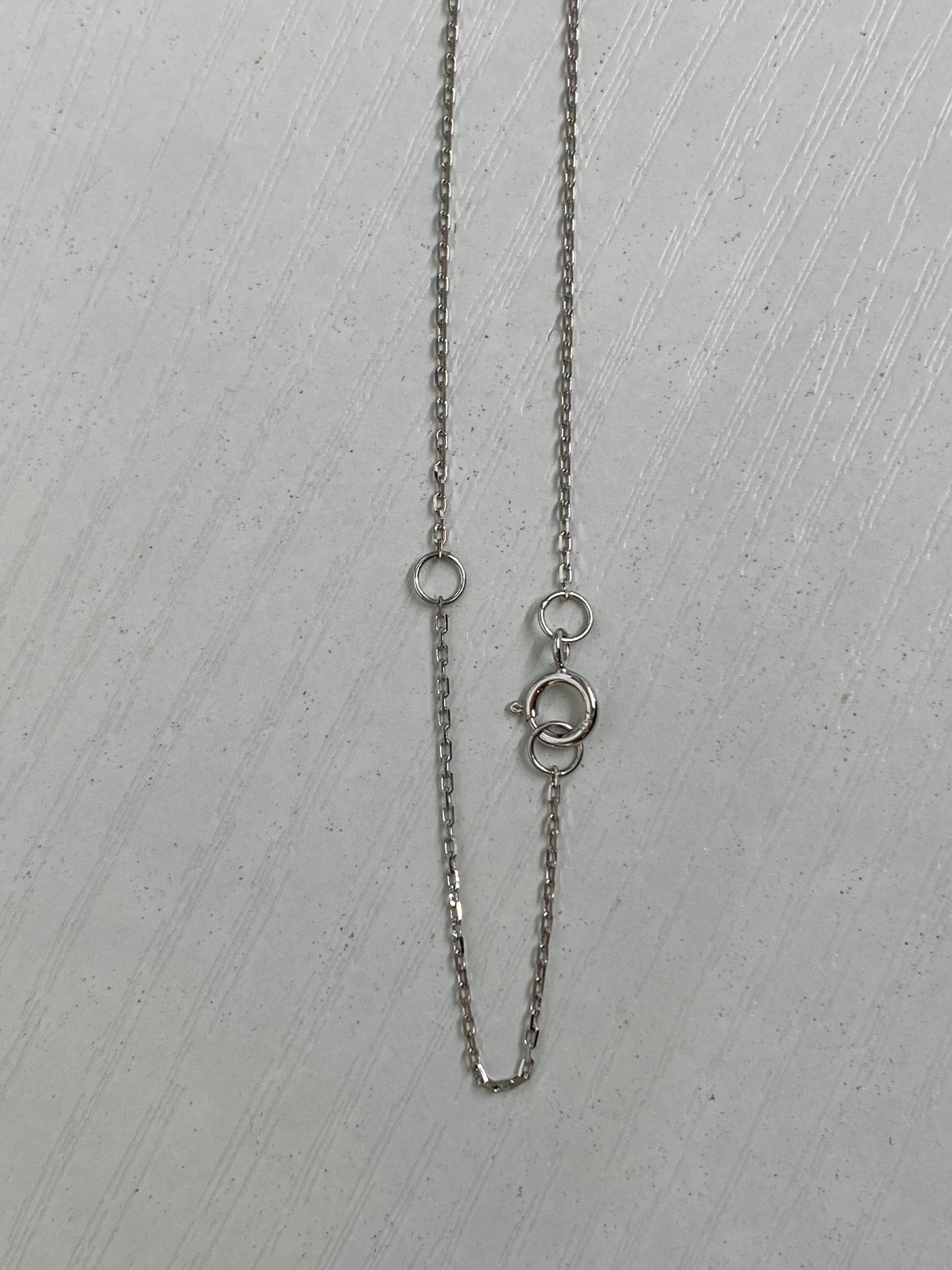 18K White Gold Real Natural Pink Diamond Pendant Necklace for Women