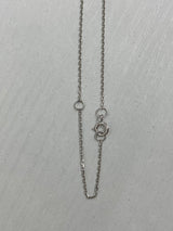 18K White Gold Real Natural Pink Diamond Pendant Necklace for Women