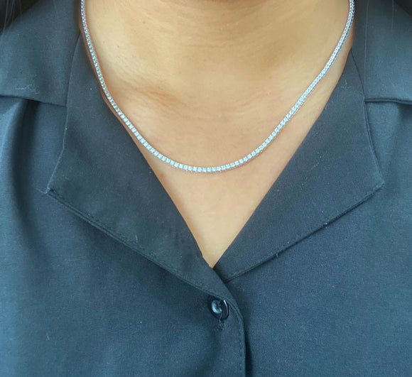 3.76CT Lab Tennis Necklace