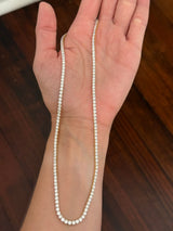 18” 4 prong yellow gold with white gold prongs 15ct lab diamond tennis necklace