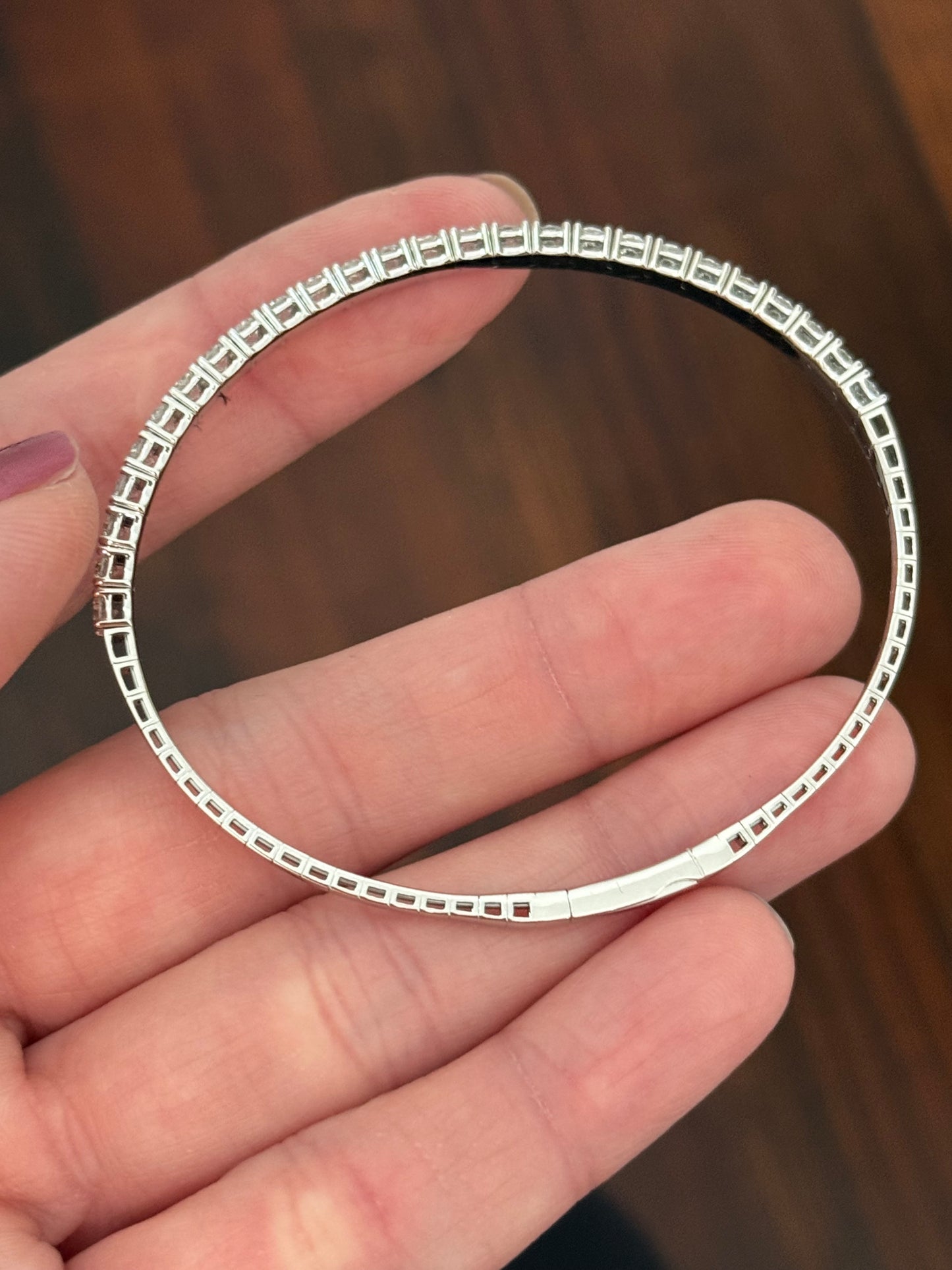 Lab diamond flex bracelets