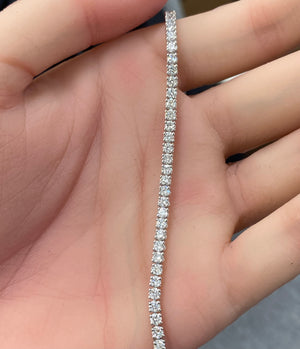 3.65 CT Lab 7.25 inches Tennis Bracelet