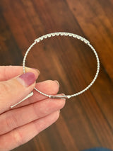 White gold 0.715ct natural diamond flex bracelet