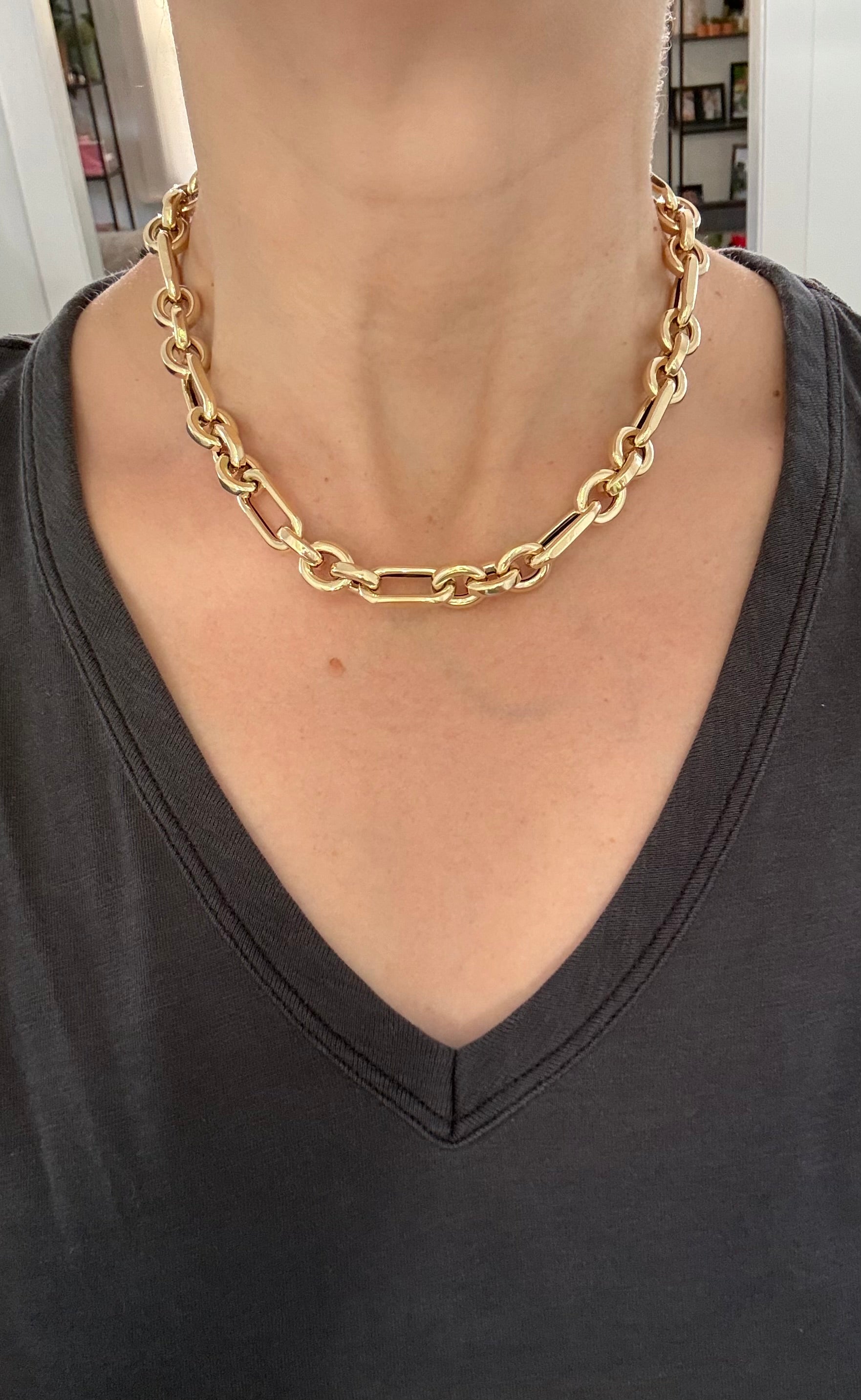 28.2g yellow gold chain necklace
