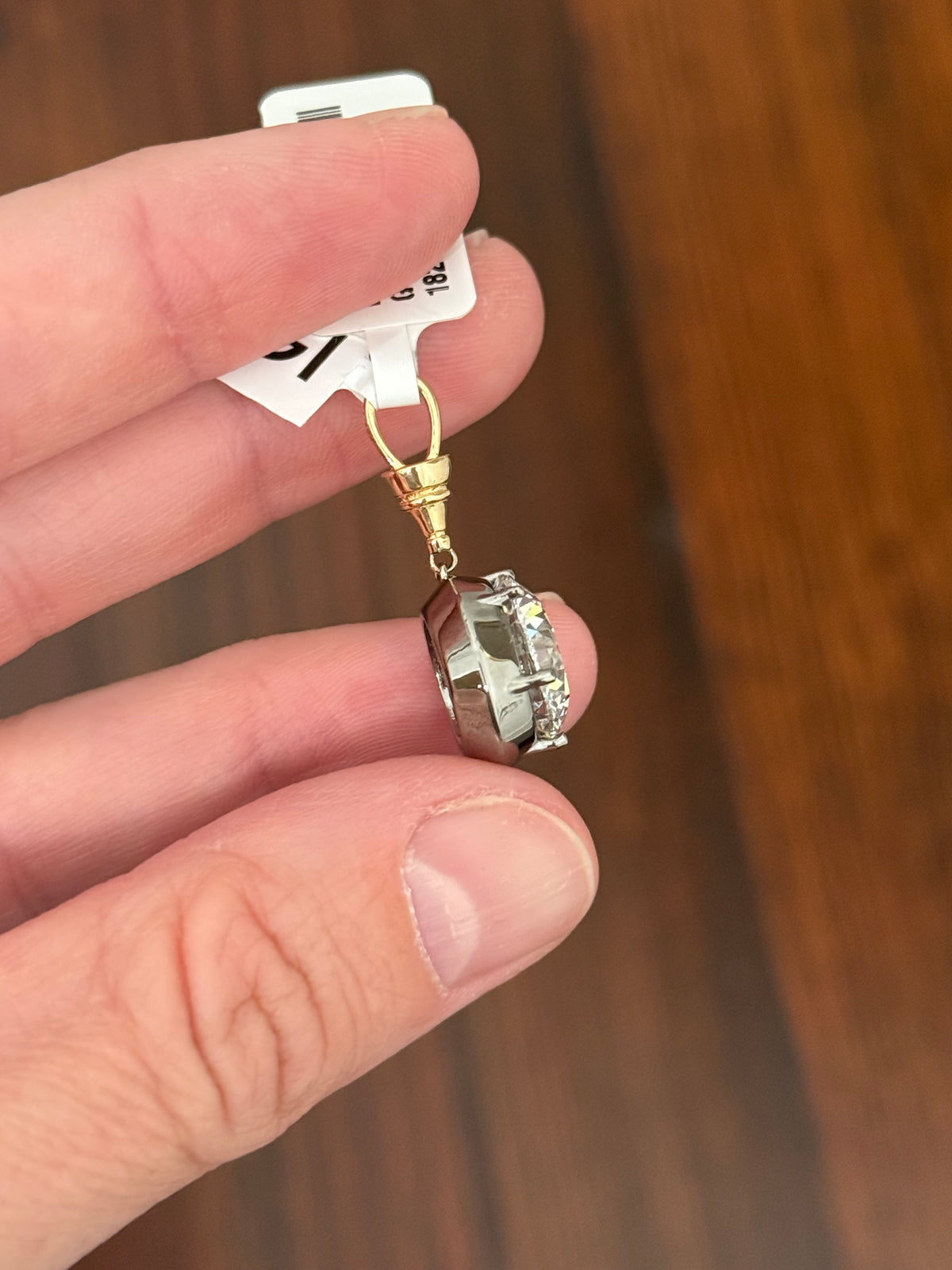IGI certified 7.39ct lab diamond pendant