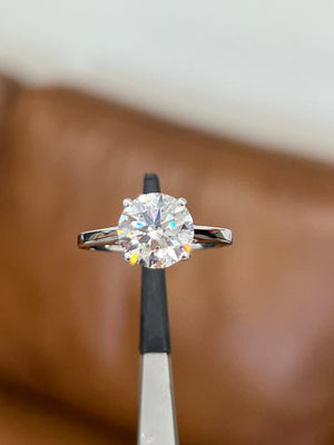 2.73CT ROUND CUT LAB ENGAGEMENT RING