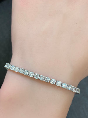 7.75 CT LAB 7.15 INCHES TENNIS BRACELET