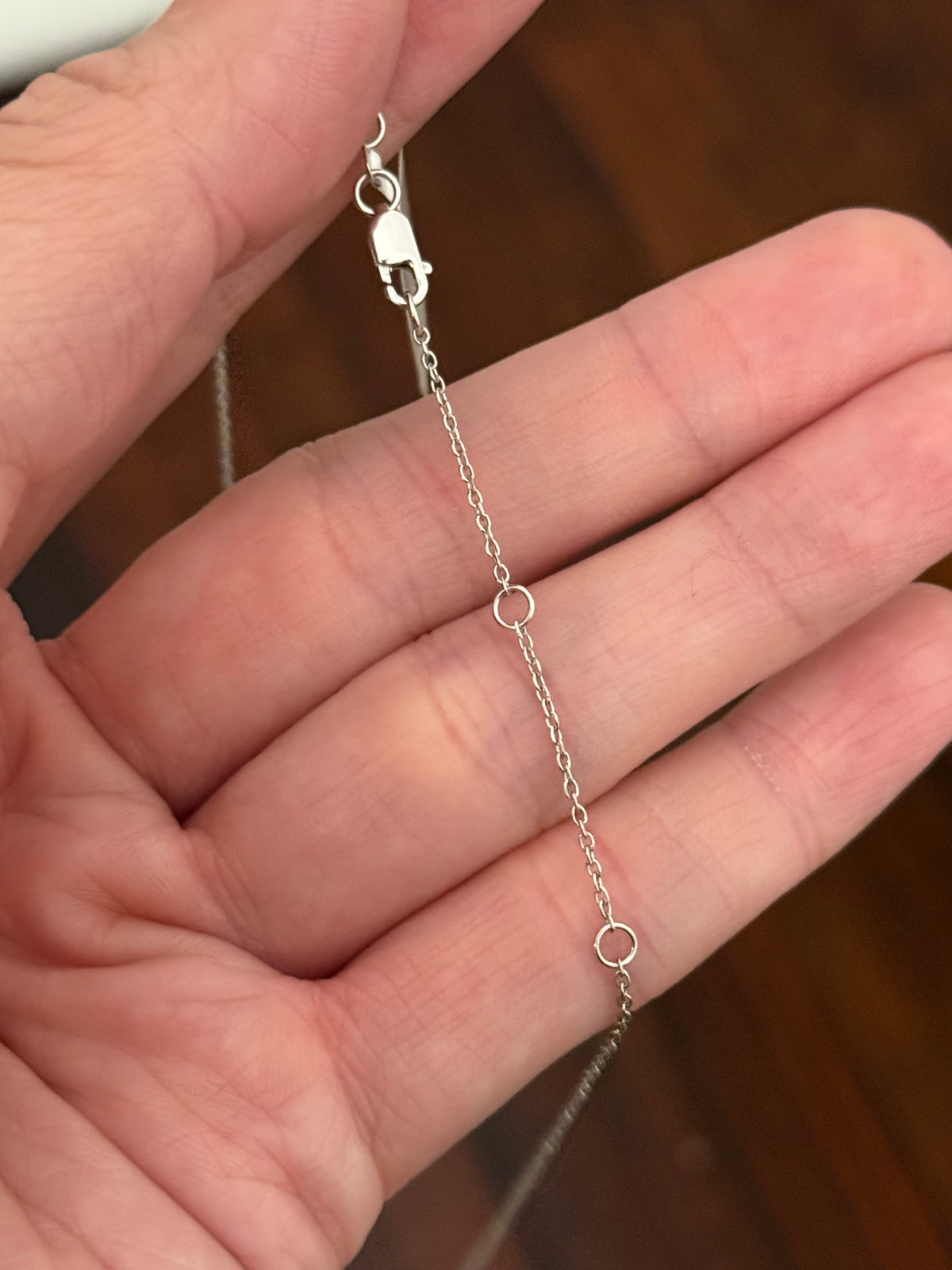 White gold 1.12ct lab diamond necklace
