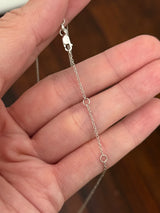 White gold 1.12ct lab diamond necklace