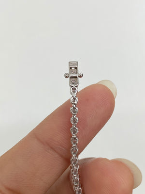 2.97 CT LAB  3 PRONGS TENNIS BRACELET